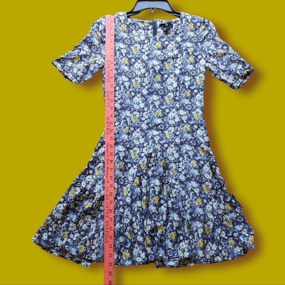 H&M Floral Short Sleeve Dress